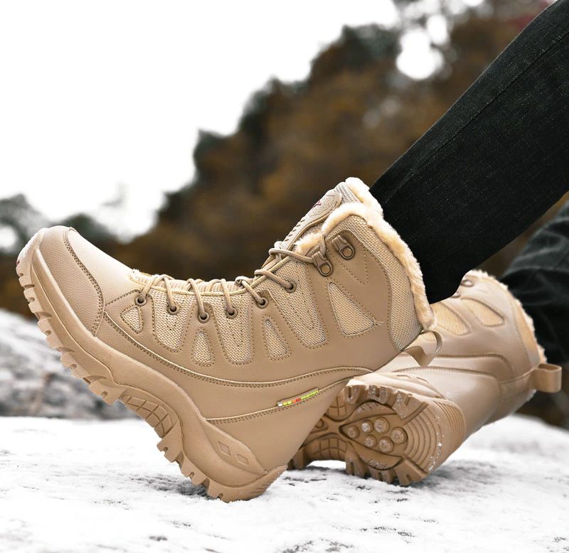 Adams Vinterstövlar För Män - Beige plysch