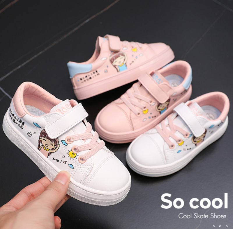 Akoni Flickor Casual Sneaker - Vit