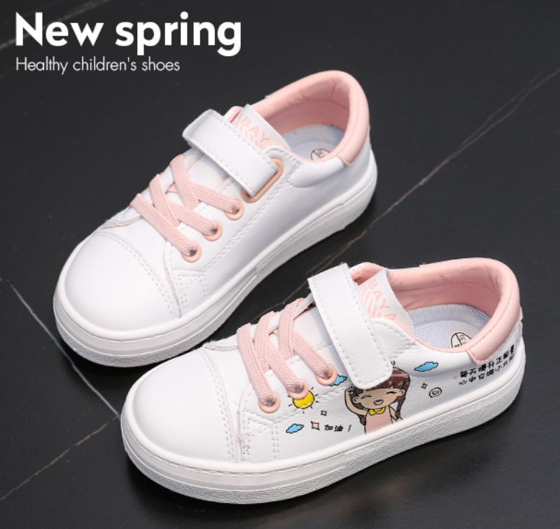 Akoni Flickor Casual Sneaker - Vit