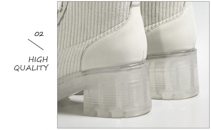 Alana Boots Mid Calf - Vit