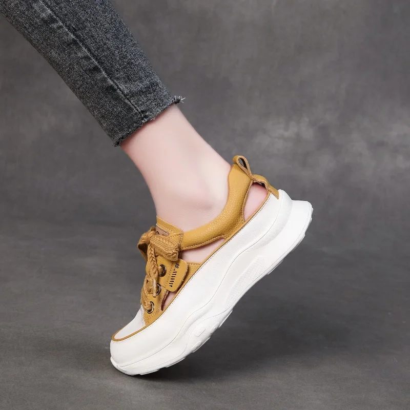 Alba Bekväma Sommarsneakers För Kvinnor - Beige