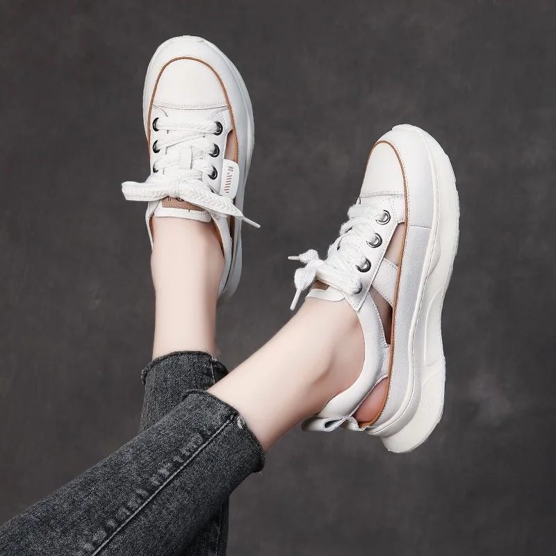 Alba Bekväma Sommarsneakers För Kvinnor - Beige