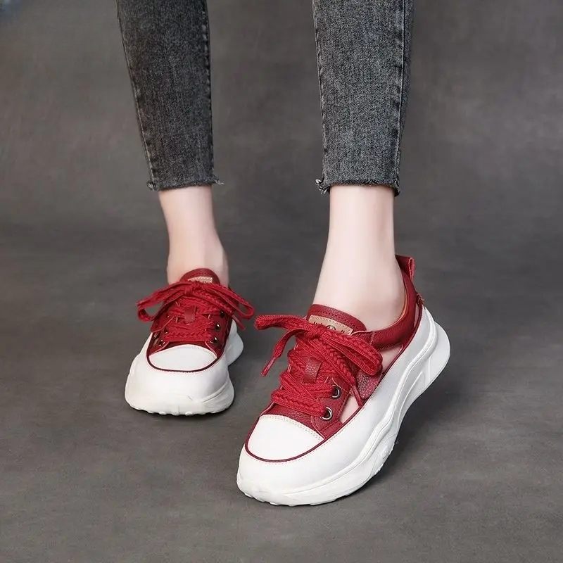 Alba Bekväma Sommarsneakers För Kvinnor - Beige
