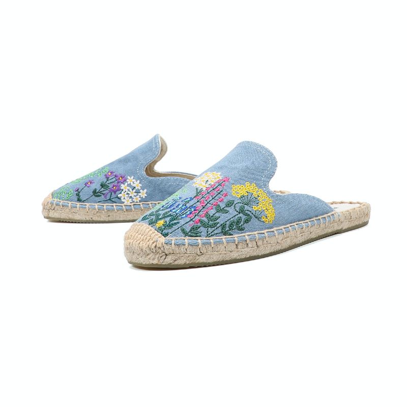 Albani Slip-on Espadrilles Mulor För Kvinnor - Blå