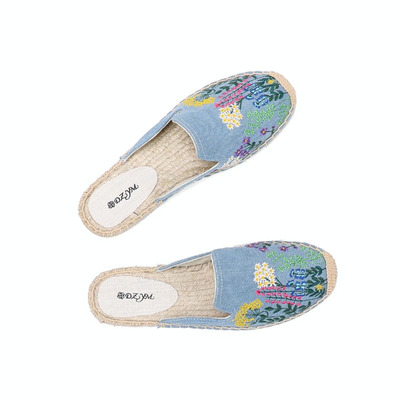 Albani Slip-on Espadrilles Mulor För Kvinnor - Blå