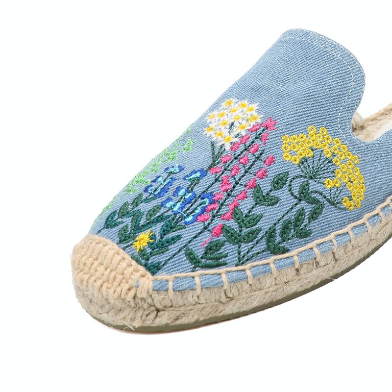 Albani Slip-on Espadrilles Mulor För Kvinnor - Blå