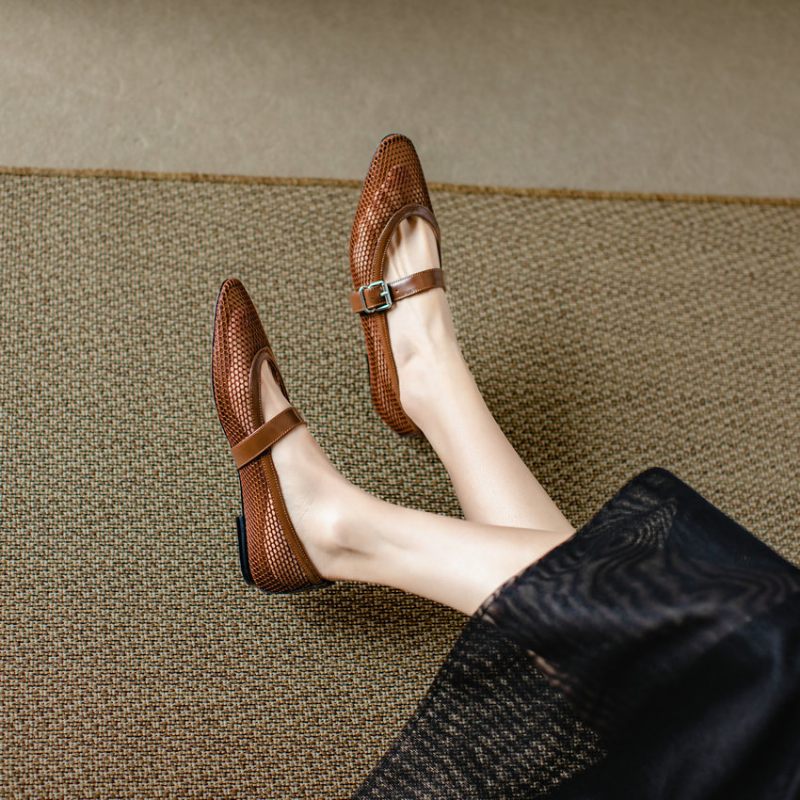 Albaniens Casual Mesh Flat För Kvinnor - Svart