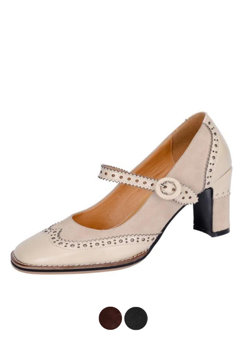 Albany Dam Brogues Pump Skor