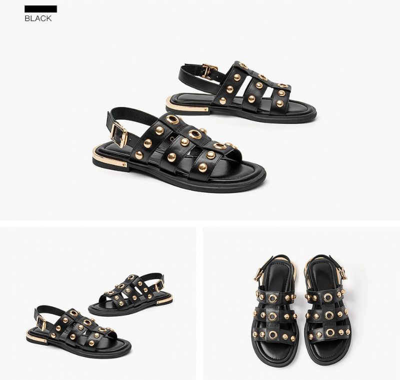 Albany Lädersandal För Kvinnor - Vit
