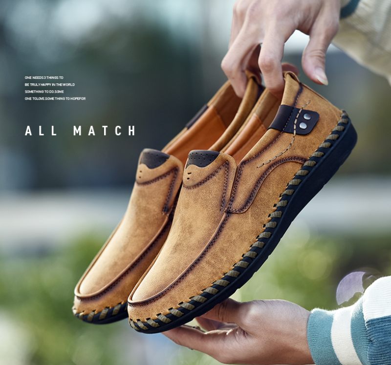 Alberth Loafers För Män Fritidsskor - Khaki