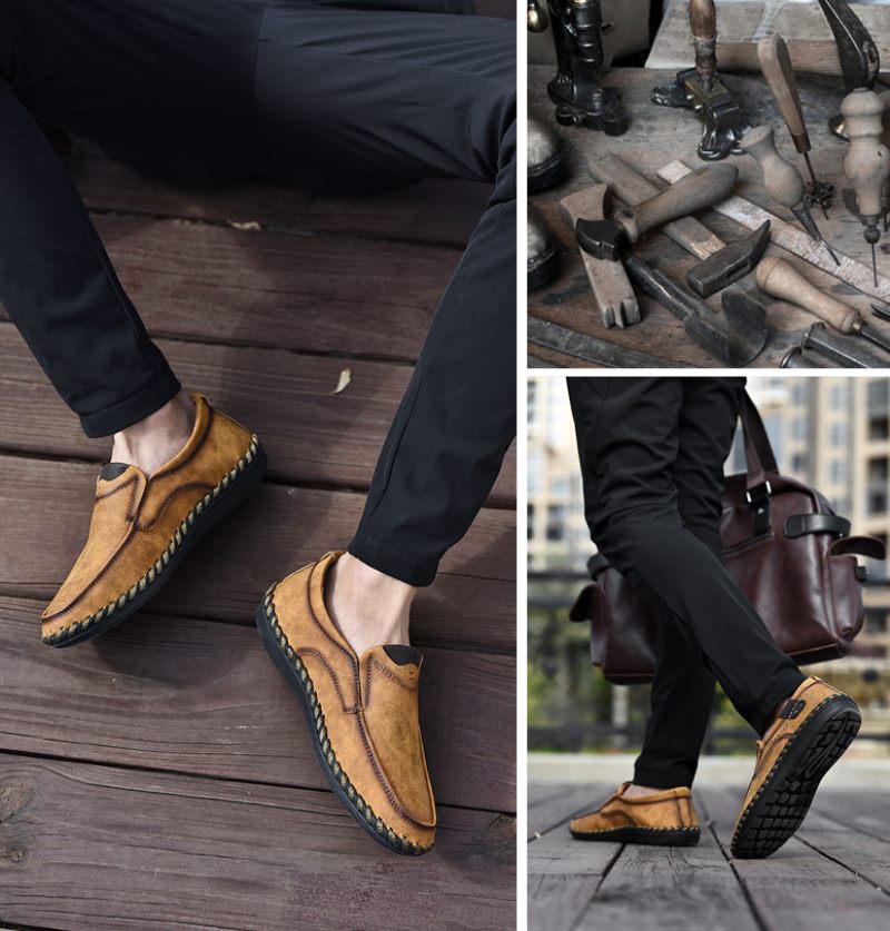 Alberth Loafers För Män Fritidsskor - Khaki