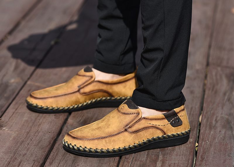 Alberth Loafers För Män Fritidsskor - Khaki