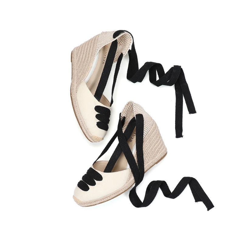 Albertina Espadrille-sandaler För Kvinnor - Svart 3tum