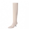 Beige kort päls