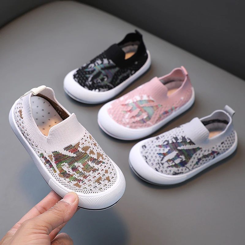 Alberty Unisex Slip-on Sneakers För Barn - Grå