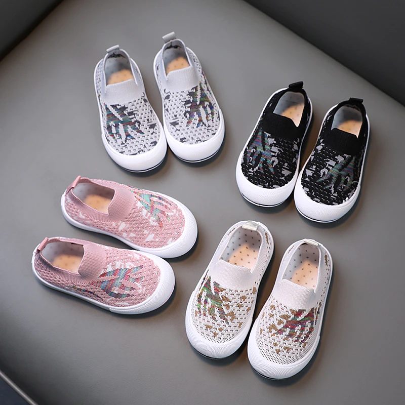 Alberty Unisex Slip-on Sneakers För Barn - Grå