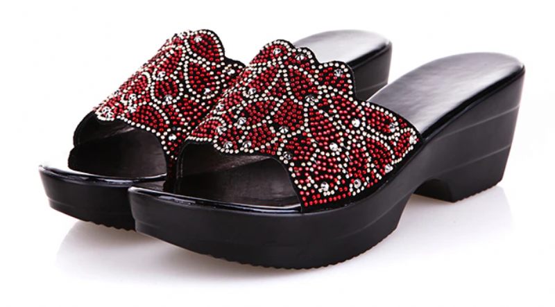 Aldana Casual Lädersandal För Kvinnor - Blå