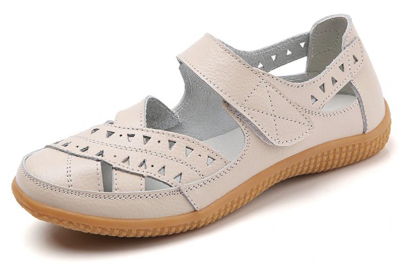 Alegria Platta Loaferskor I Läder För Kvinnor - Beige