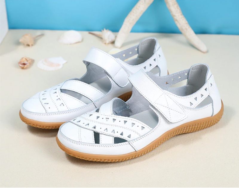Alegria Platta Loaferskor I Läder För Kvinnor - Beige