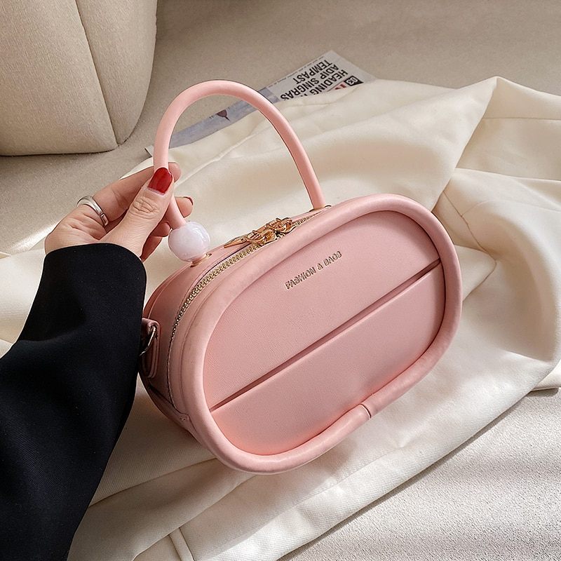 Alejo Small Crossbody-handväska I Konstläder För Kvinnor - Beige