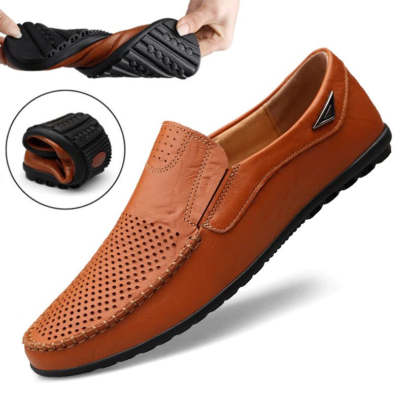 Alessandro Loafers Klänning Skor För Män - Orange