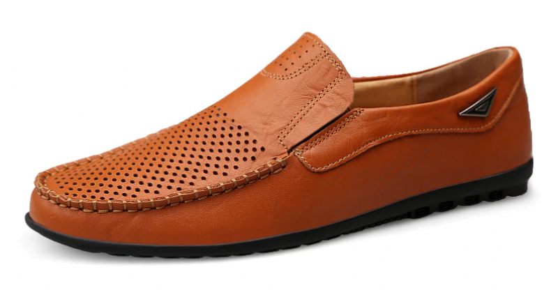 Alessandro Loafers Klänning Skor För Män - Orange