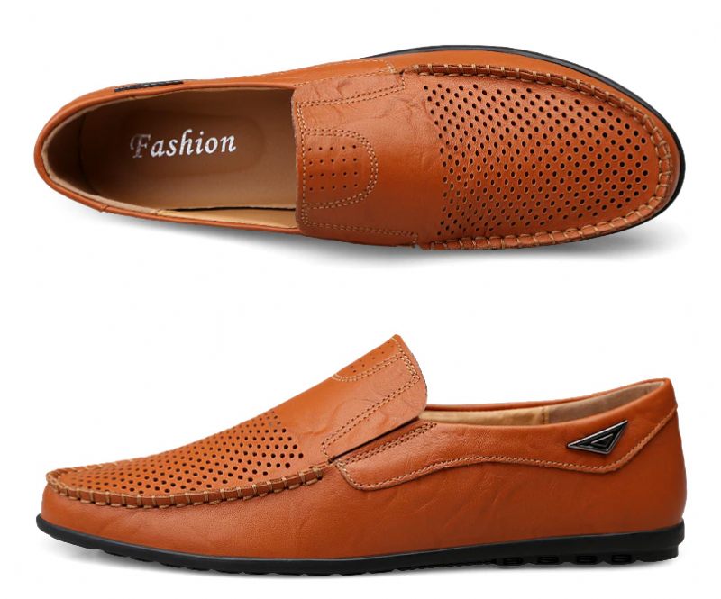 Alessandro Loafers Klänning Skor För Män - Orange