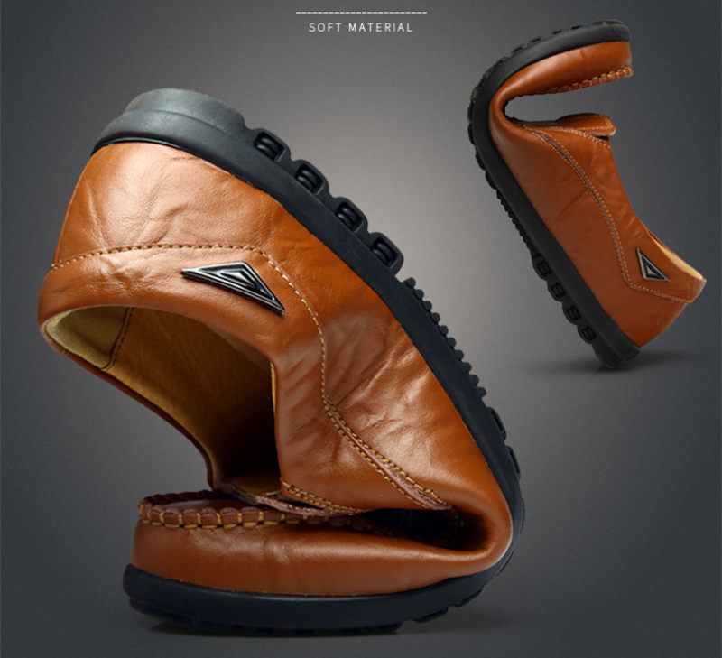 Alessandro Loafers Klänning Skor För Män - Orange