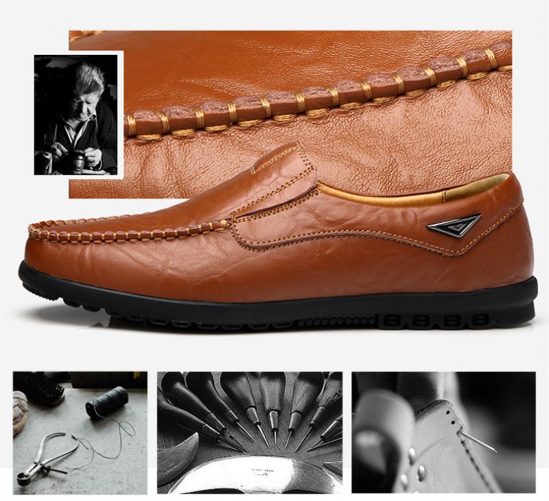 Alessandro Loafers Klänning Skor För Män - Orange