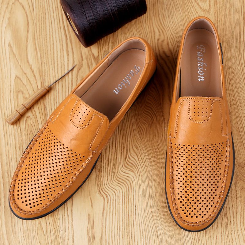 Alessandro Loafers Klänning Skor För Män - Orange