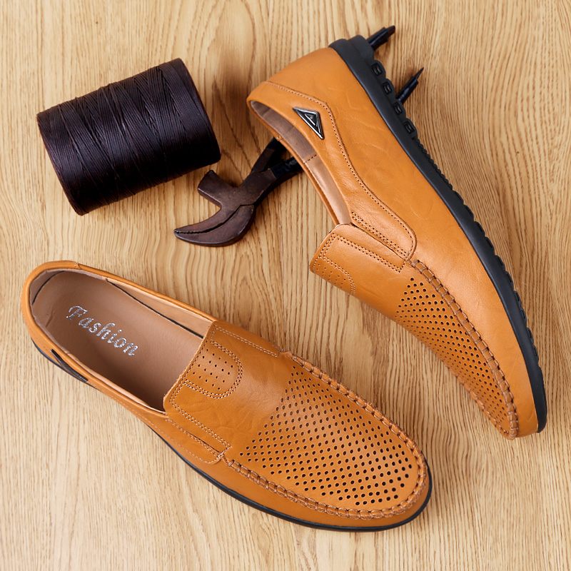 Alessandro Loafers Klänning Skor För Män - Orange