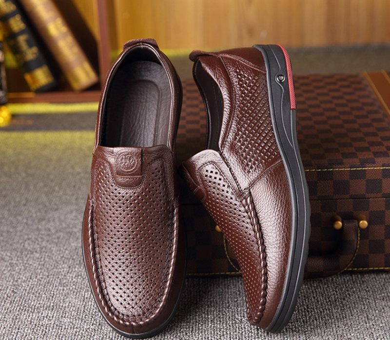 Alevin Loafers Klänning Skor För Män - Svart