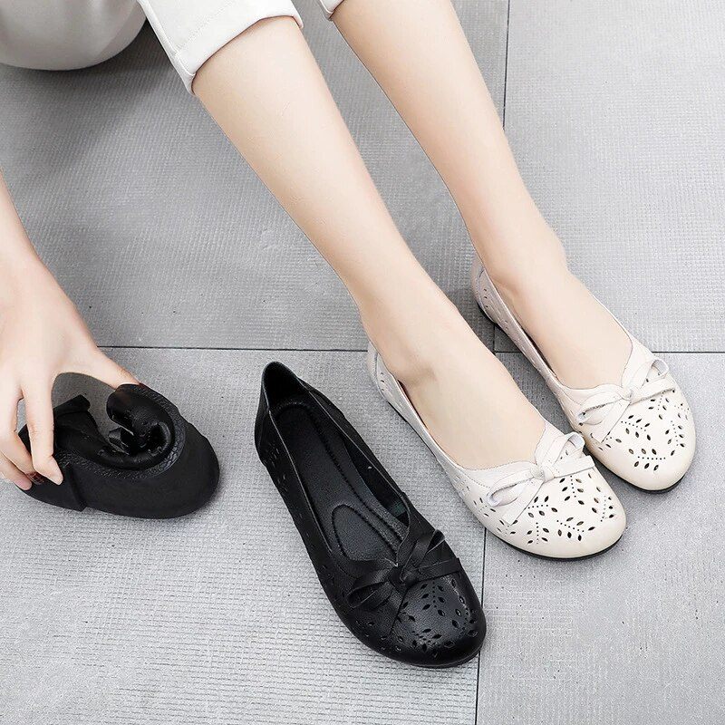 Alexa Slip On Platta Skor För Kvinnor - Beige