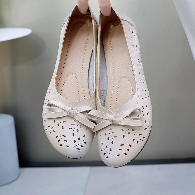 Alexa Slip On Platta Skor För Kvinnor - Beige