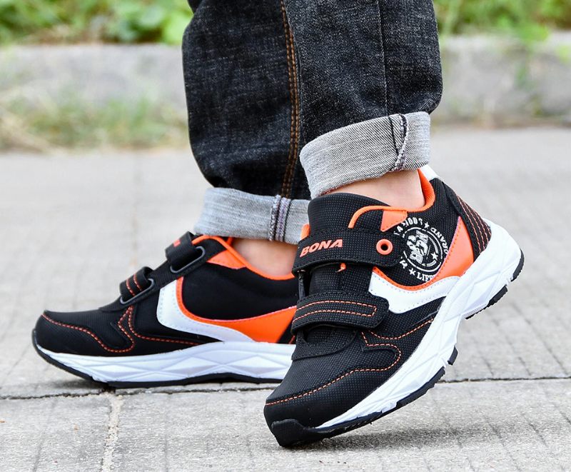 Alfons Pojkar Casual Sneakers - Svart