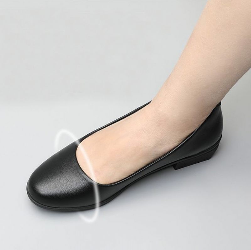 Alicia Dam Work Pumps Skor - Häl Platt