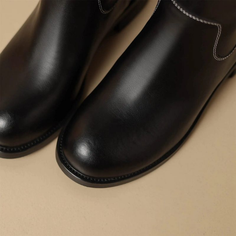Alisa Kvinnors Mid Calf Boots - Aprikos