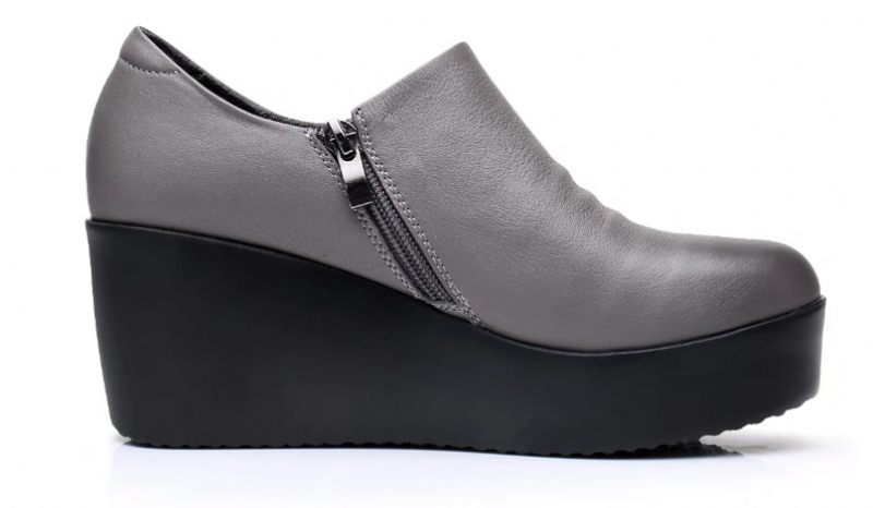 Alix Vår Höst Slip-on Plattformsskor För Kvinnor - Grå