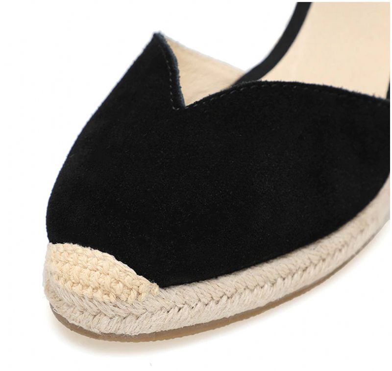 Aliza Wedges-skor För Kvinnor - 9CM V Svart