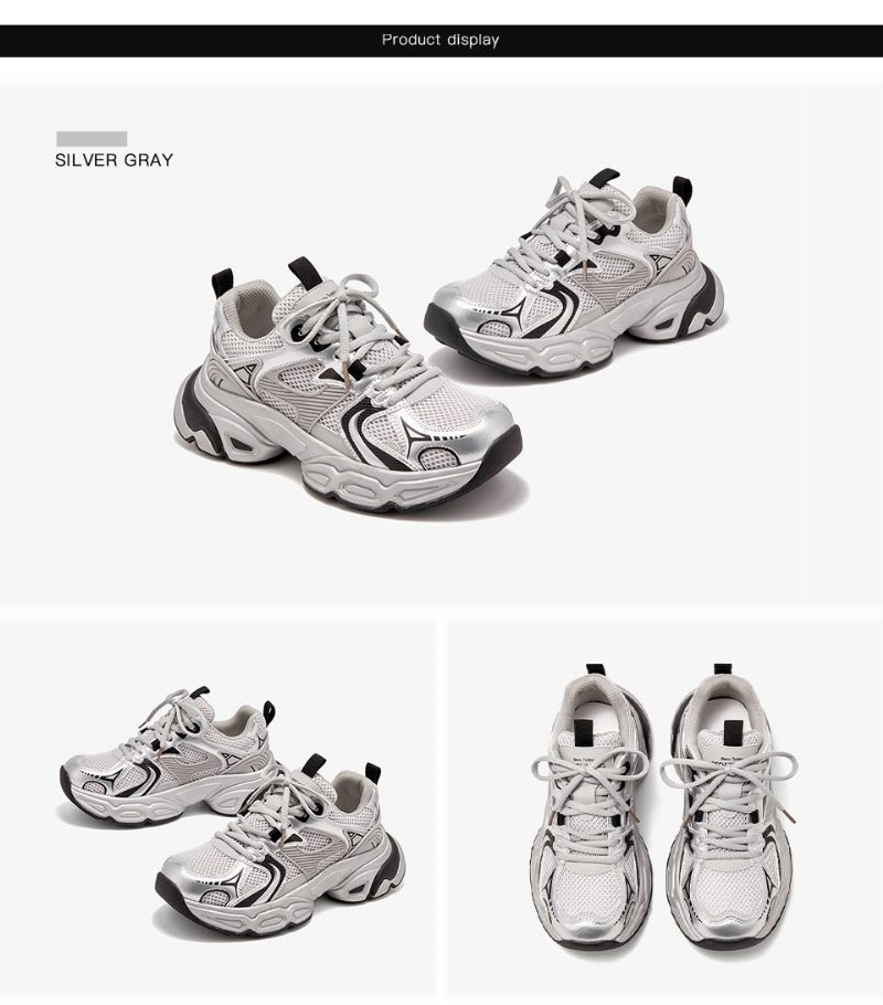 Alma Sneakers Med Snörning För Kvinnor - Grå