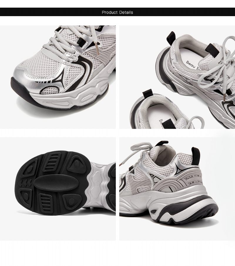 Alma Sneakers Med Snörning För Kvinnor - Grå