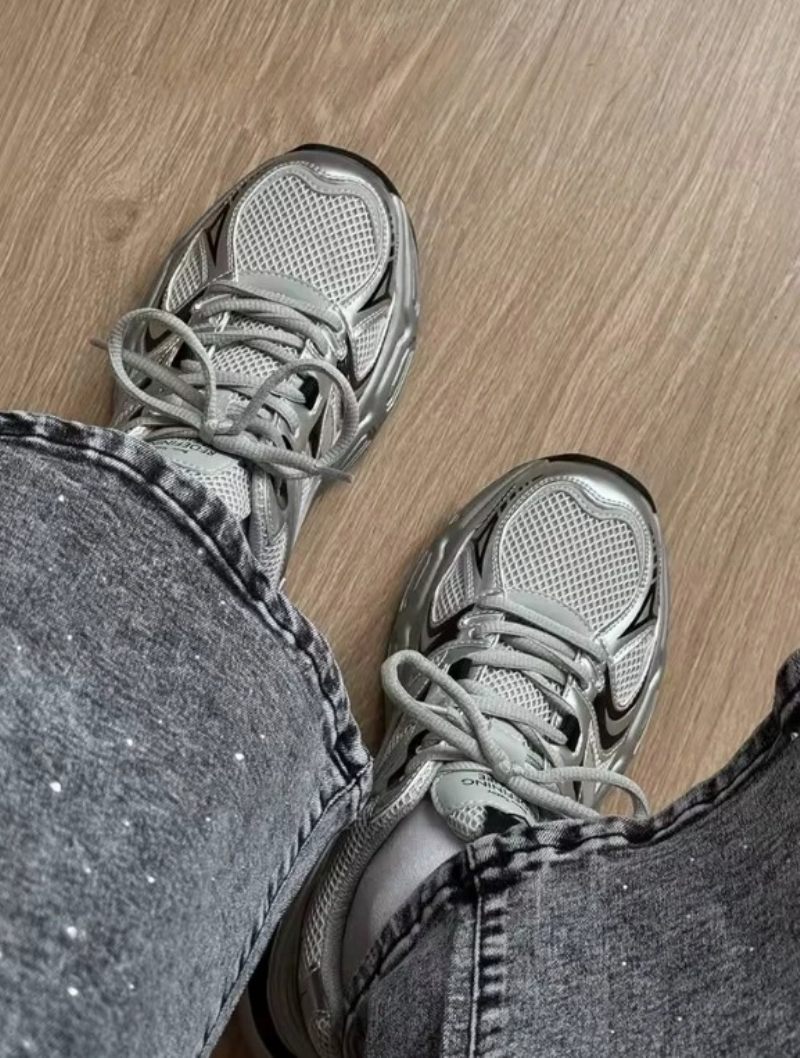 Alma Sneakers Med Snörning För Kvinnor - Grå