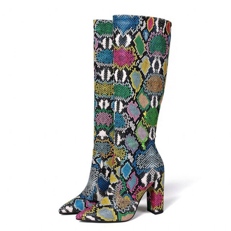 Almendra Boots Knälång - Orm