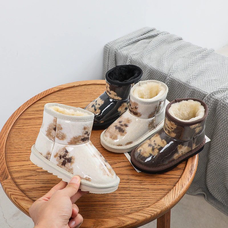 Alondra Flickors Snöstövlar - Beige Päls