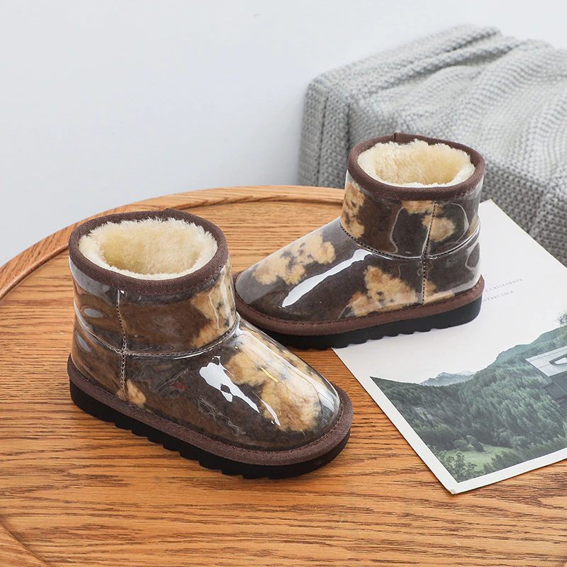 Alondra Flickors Snöstövlar - Beige Päls