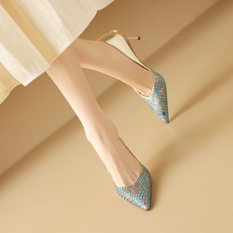 Alondra Leather Pointed Dress Pumps - Svart