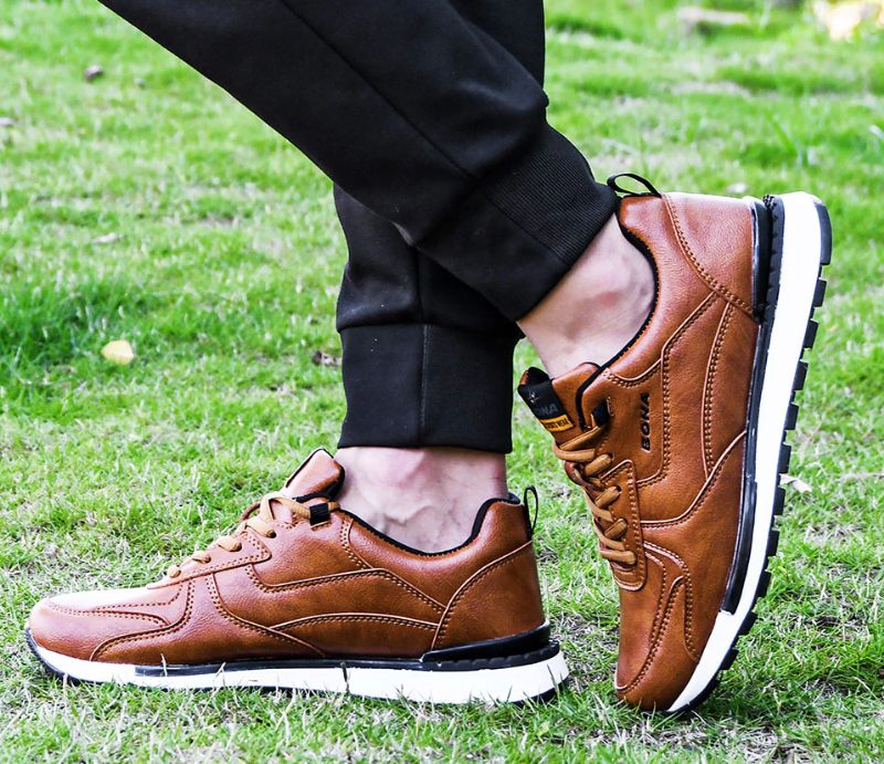 Aly Casual Sneaker För Män - Brun
