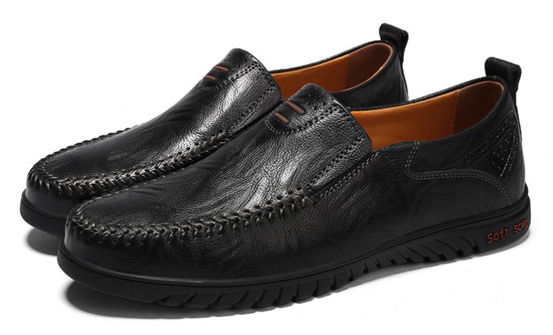 Amadeo Loafers Klänning Skor För Män - Svart