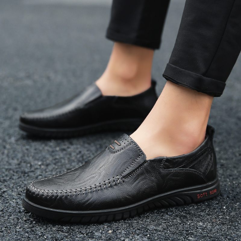 Amadeo Loafers Klänning Skor För Män - Svart