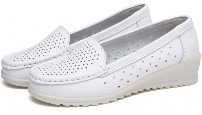 Amanda Flat Loafer För Kvinnor - Ihålig vit